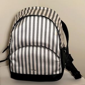 Nine West Taren Black and White Backpack NWT
